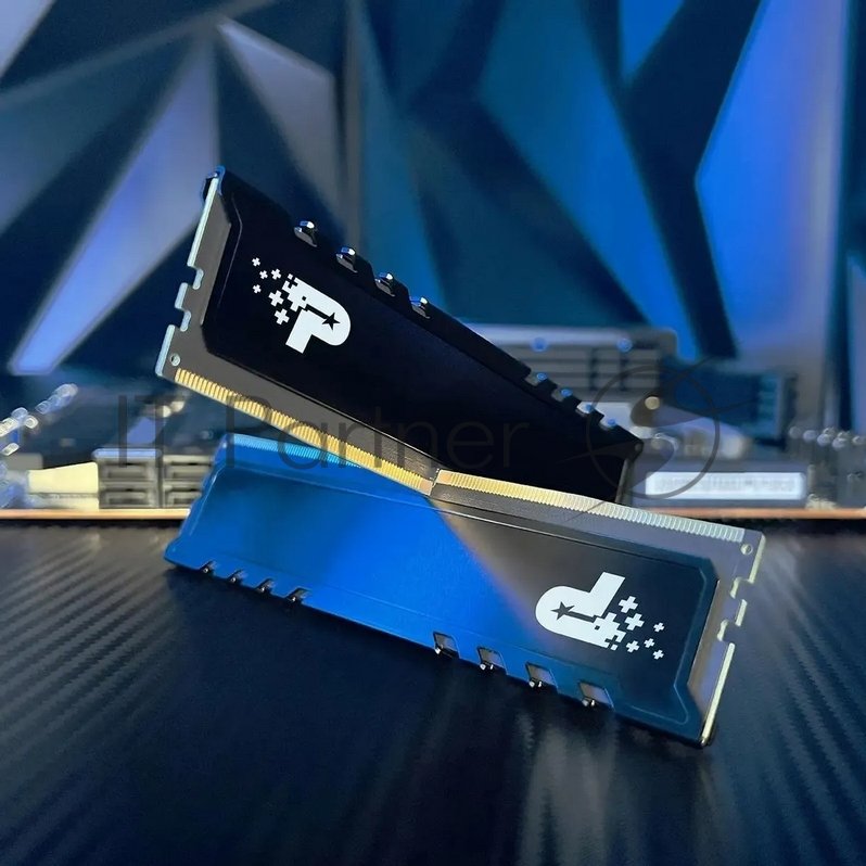 Оперативная память Patriot Signature Premium, DDR5, 16GB (2x8 GB), 4800 MHz, CL40, DIMM, радиатор, черный