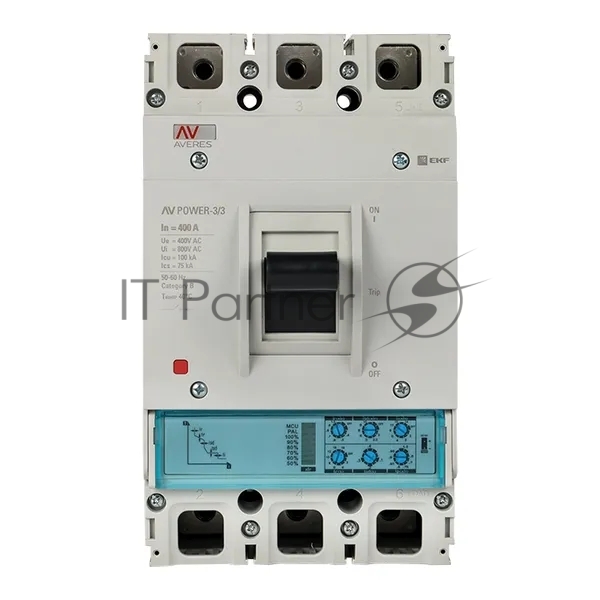 Выключатель автоматический 400А 100кА AV POWER-3/3 ETU2.0 AVERES EKF mccb-33-400H-2.0-av