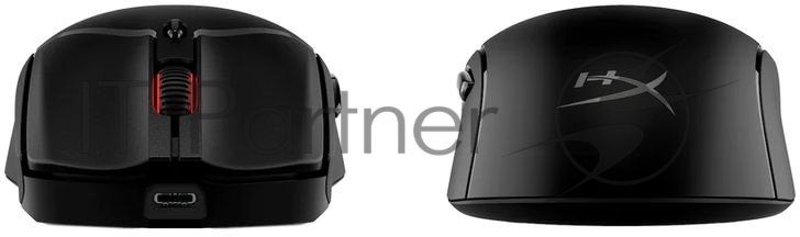 Мышь беспроводная HyperX Haste 2 черный, 26000 dpi, радиоканал, Bluetooth, USB, кнопки - 5