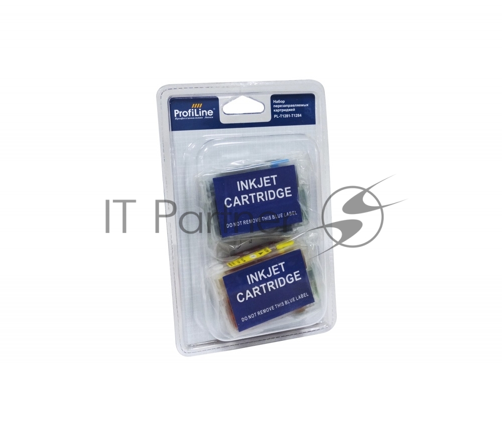 Перезаправляемые картриджи T1281-T1284 для Epson Stylus S22/SX125/SX130/SX230/SX235W/SX420W/SX425W/SX435W/SX440W/SX445W/Office BX305F/BX305FW пигмент заправленные 4*12 мл с чипом ProfiLine