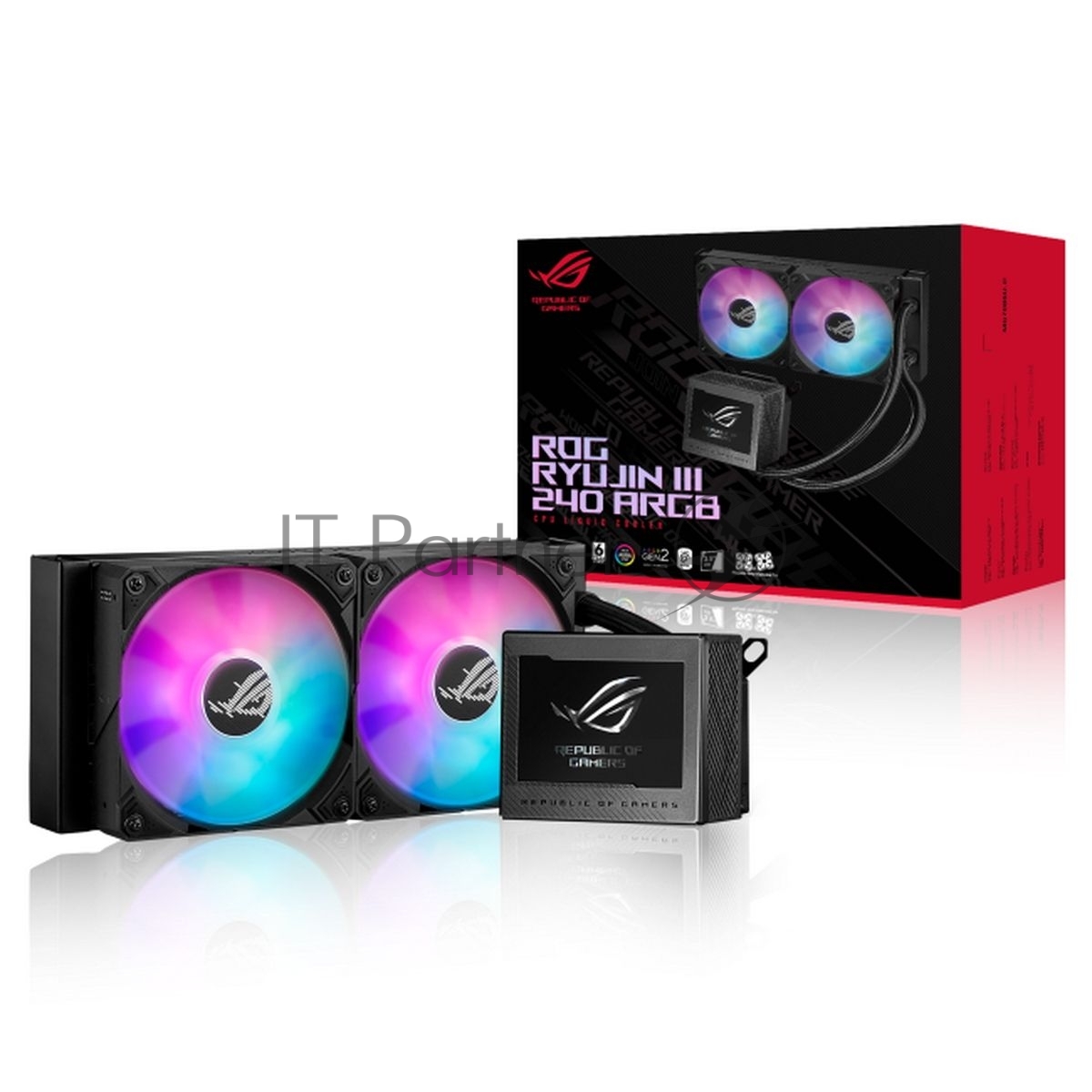 90RC00K1-M0UAY0 Жидкостная система охлаждения ASUS ROG RYUJIN III 240 ARG/AIO COOLER,ASETEK,EMMA,ARGB 90RC00K1-M0UAY0