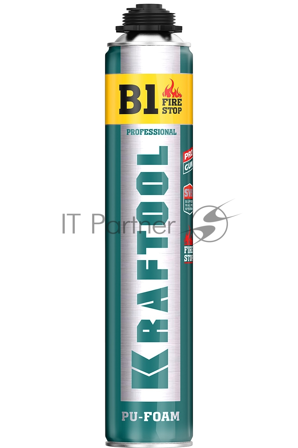 Пена монтажная KRAFTOOL KRAFTFLEX PREMIUM PRO B1 профессиональная, монтажная, пистолетная, всесезонная, 750 мл [41186_z01]