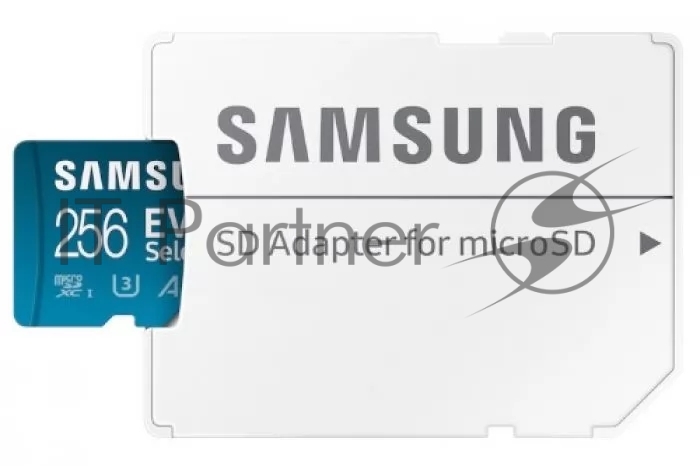 Флеш карта Samsung EVO Plus microSDXC 256GB Class 10, A2, V30, UHS-I (U3), W 90 МБ/с, R 130 МБ/с, MB-ME256KA/AM адаптер на SD