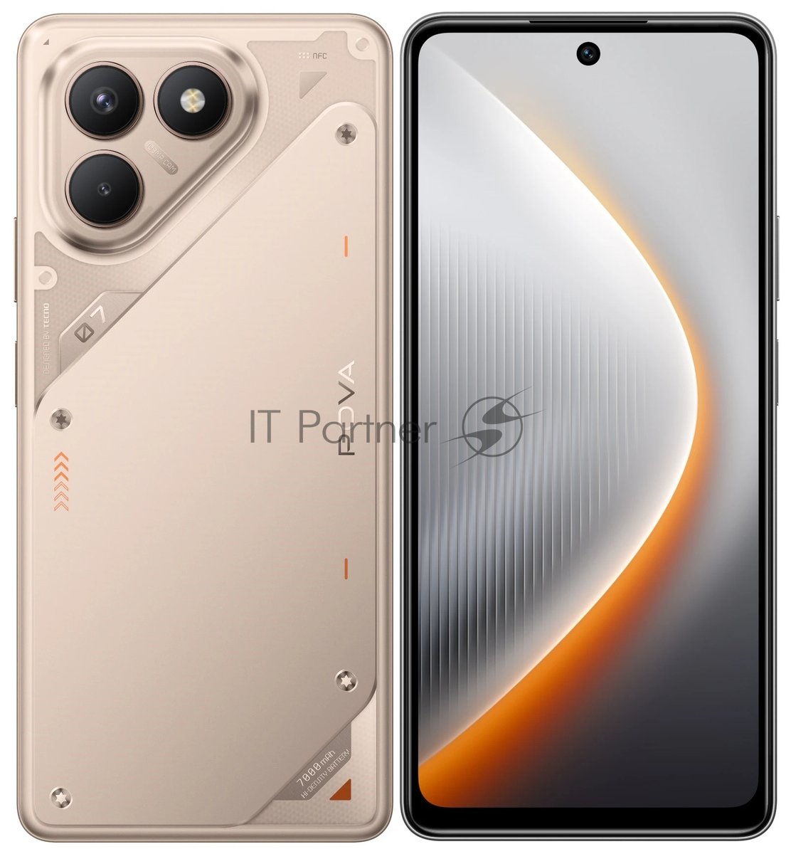 Смартфон Tecno POVA 7 Neo 8/256Gb, коричневый