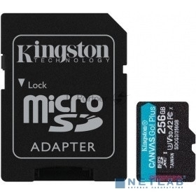Kingston <SDCG3/256GB> microSDXC Memory Card 256Gb A2 V30 UHS-IU3  Class10  +  microSD-->SD Adapter