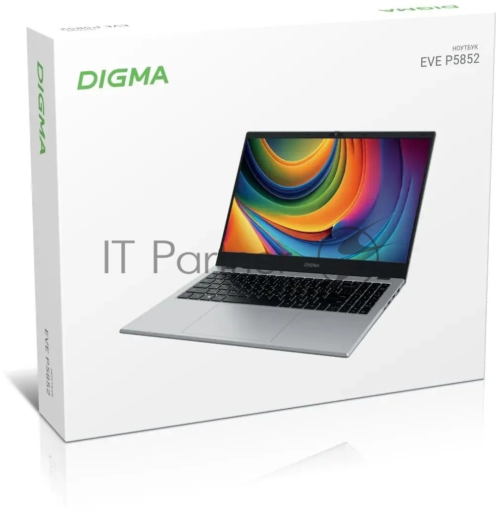 Ноутбук Digma EVE P5852 N-series N200 8Gb SSD 256Gb Intel UHD Graphics 15.6" IPS FHD (1920x1080) Windows 11 Professional silver WiFi BT Cam 5900mAh (DN15N2-8CXW01)