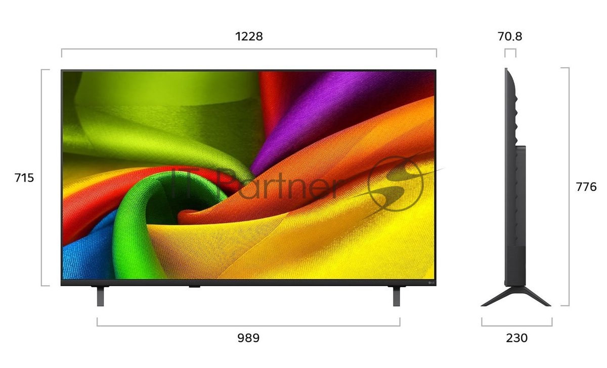 Телевизор LG 55" 55NU900B6LA.ARUG черный LED UHD 60Hz Smart TV webOS