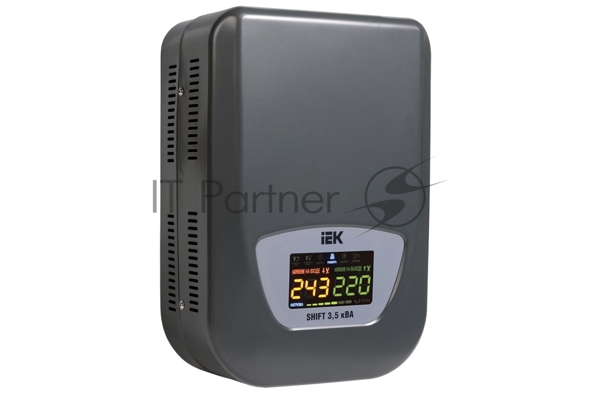 Стабилизатор напряжения IEK IVS12-1-03500 настенный серии Shift 3,5 кВА IEK