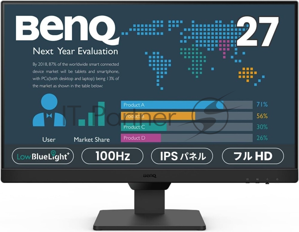 Монитор 27" BenQ BL2790 IPS 1920x1080, 100 Гц, 5 мс, 16:9, 250 кд/м2, 2xHDMI, 1xDP, 1x3.5 мм, черный