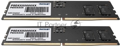 Оперативная память Patriot Signature, DDR5, 32Gb (1x32 GB), 5200 MHz, CL42, DIMM