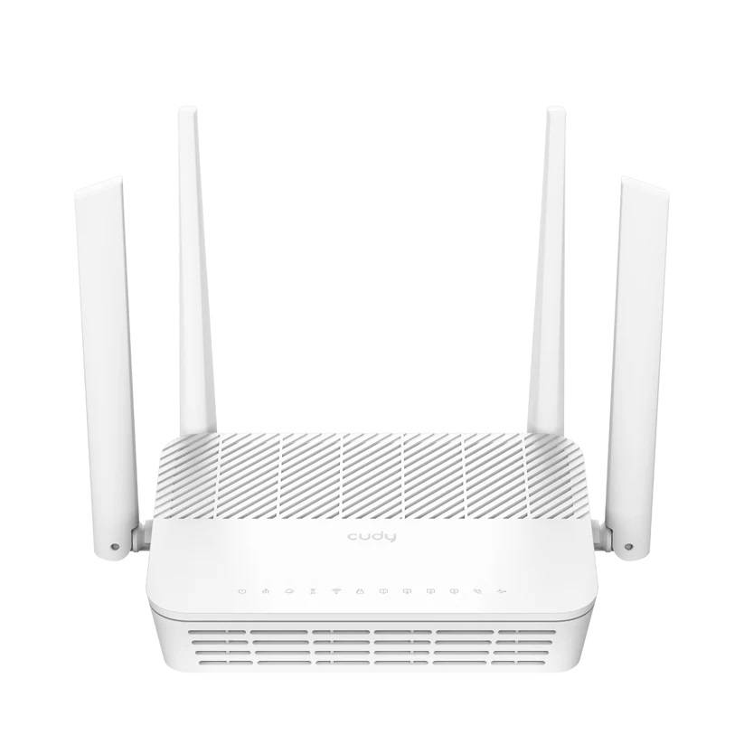 Маршрутизатор CUDY  GP3000V  AX3000 Wi-Fi 6 VoIP GPON Router Dual Band Gigabit xPON Router, Realtek chipset, GPON/EPON,  2402Mbps at 5GHz + 576Mbps at 2.4GHz, 802.11ax/ac/a/b/g/n, 1 PON Port, 4 Gigabit RJ45 port, 1 RJ11 Port, Power ON/OFF Button,WPS Button,WiFi Button, Reset button,TR069/TR098/TR111/T