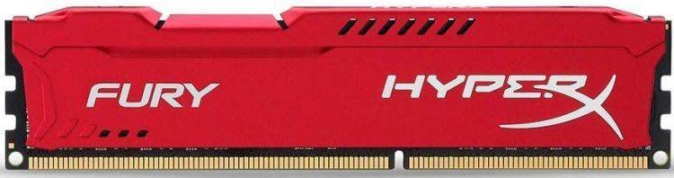 Модуль памяти Kingston 8GB 2933МГц DDR4 CL17 DIMM 1R*8 HyperX FURY Red