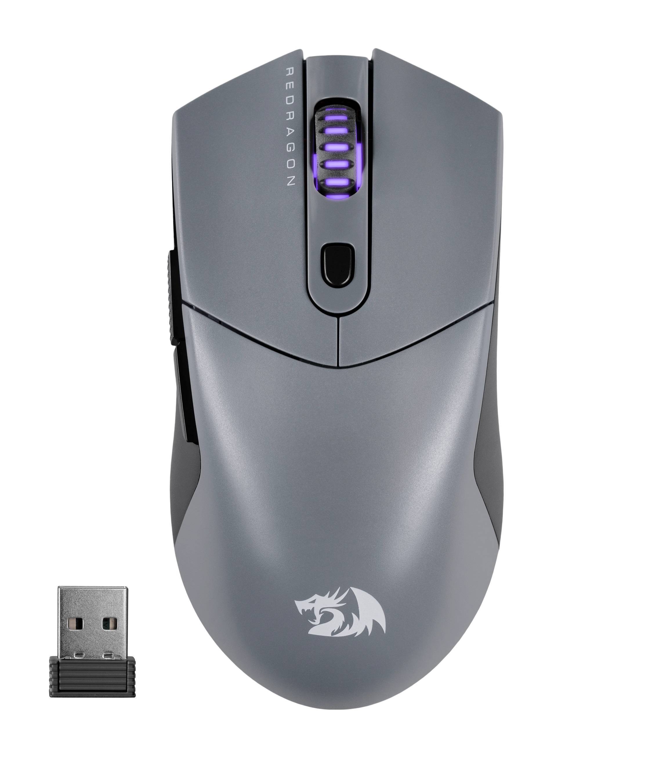 Мышь беспроводная/проводная REDRAGON St4r Pro черный, 26000 dpi, радиоканал, Bluetooth, USB, кнопки - 6