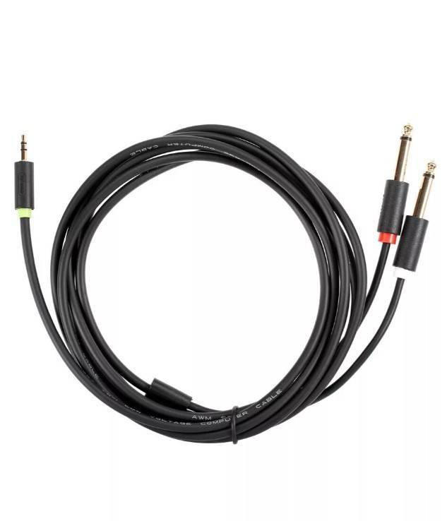 Кабель-адаптер 3.5ST(M)/2X6.35 ST(M), 3м, Telecom PRO