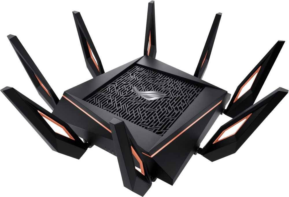 ASUS GT-AX11000 (90IG04H0-MO3G00) Трехдиапазонный игровой маршрутизатор AX11000, 2.4/5/5 ГГц, 10756 Мбит/с