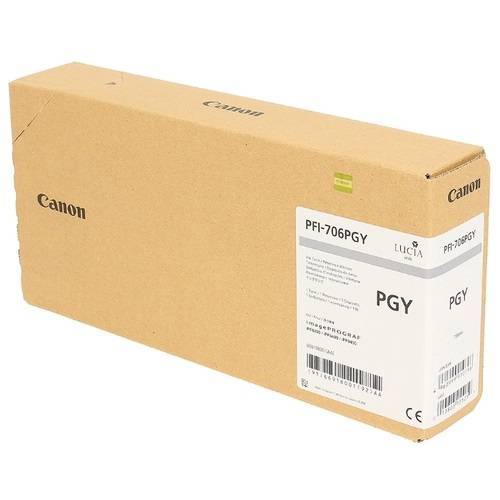 Картридж Canon PFI-706PGY для Canon iPF8300/iPF8300S/iPF8400/iPF9400/iPF9400S, фото gray