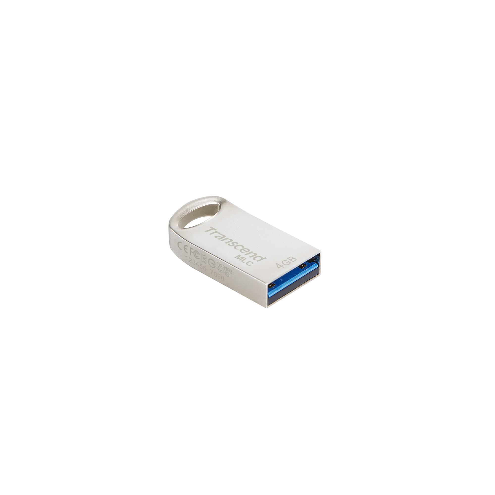 Флеш накопитель 4GB Transcend JetFlash 720S, USB 3.1, MLC, Cеребристый
