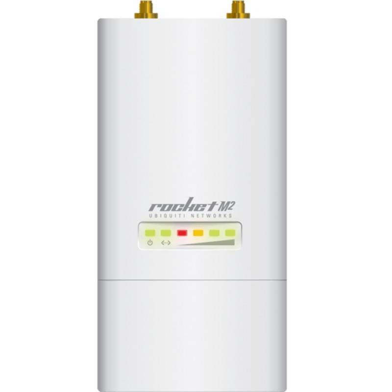 Точка доступа Wi-Fi Ubiquiti Rocket M2 |RocketM2| Ubiquiti точка доступа 2.4 ГГц, airMAX, 2x RP-SMA, 2x2 MIMO (110803) (022753) |RocketM2| {10}