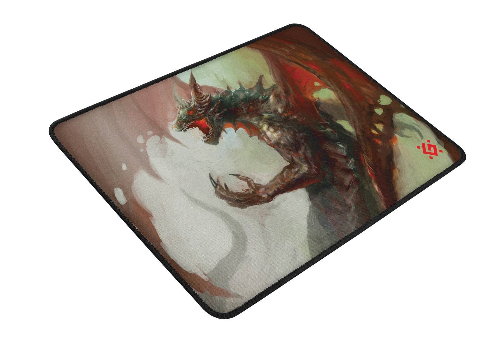 Коврик для мыши Defender Dragon Rage M XL черный/красный 360x270x3мм (50558)