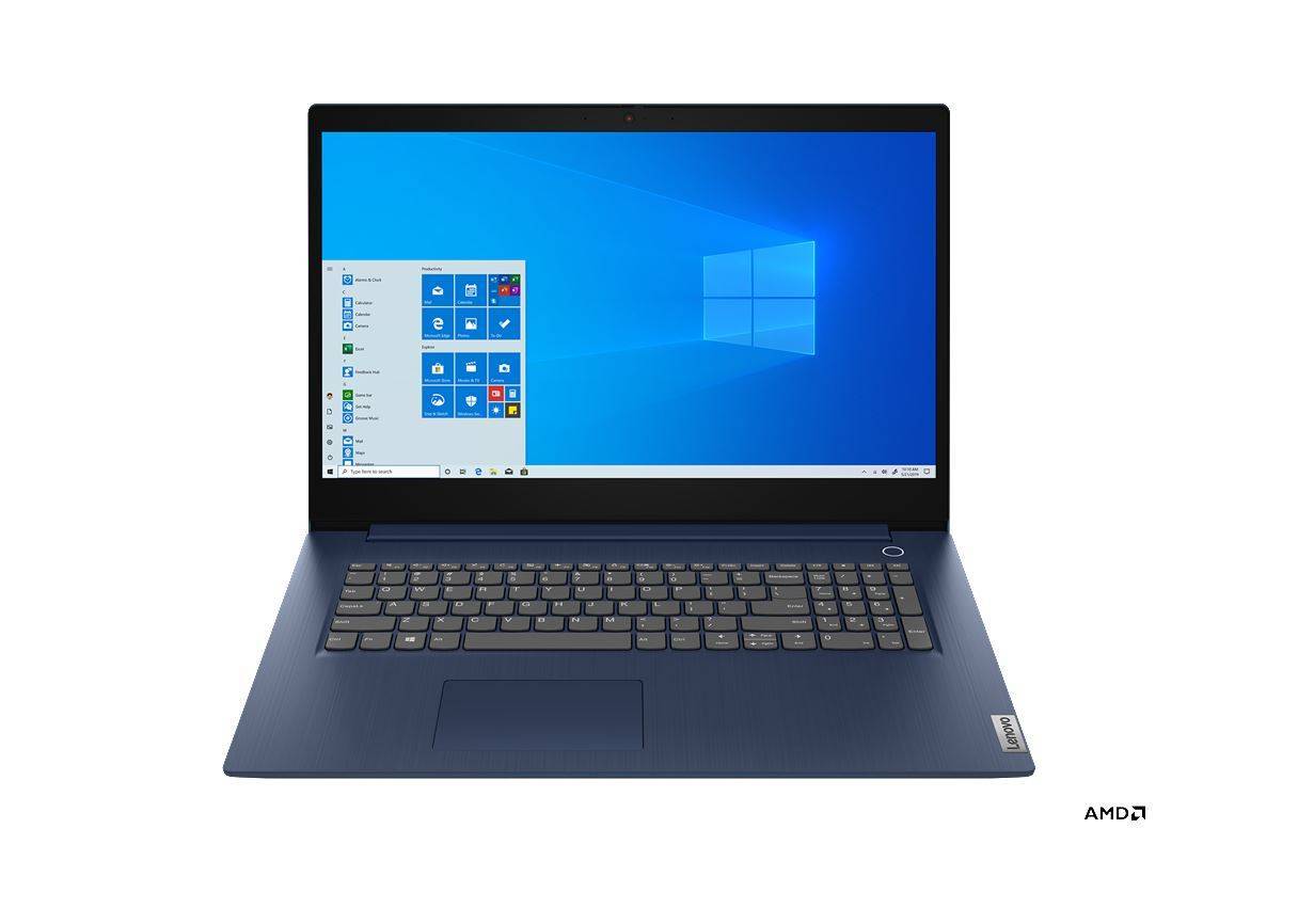 Ноутбук Lenovo IP3 17ADA05 17.3" HD+, AMD R3-3250U, 8Gb, 256Gb SSD, no ODD, Win10, серый (81W20092RU)