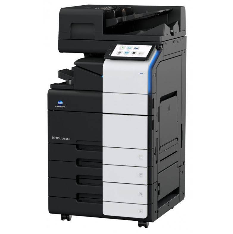МФУ Konica Minolta Bizhub C651i (МФУ, A3, 65 стр/мин, Однопроходный автоподатчик до 300 листов, Стандартные лотки 1150 листов , без картриджей, без кабеля питания, запуск АСЦ платно)