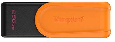 Флеш накопитель 256GB Kingston DataTraveler Exodia S, USB 3.2  Черный/оранжевый