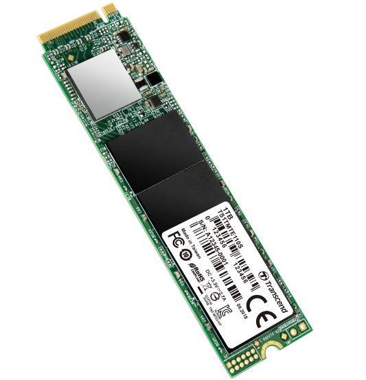 Твердотельный диск 1TB Transcend MTE110S, 3D TLC NAND, M.2 2280,PCIe Gen3x4, DRAM-less