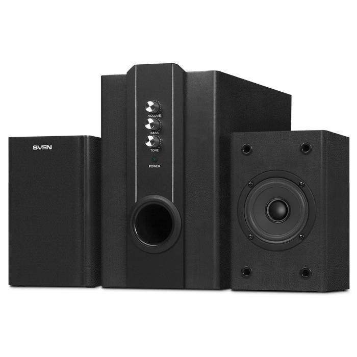 SVEN SPS-820, чёрный, акустическая система 2.1, мощность(RMS): 18 Вт+2х10 Вт