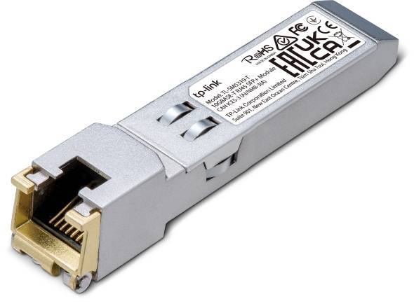 Трансивер TP-Link SM5310-T, Стандарт: SFP+, Скорость передачи данных: 10 Гбит/с, Разъём: RJ-45, Максимальное расстояние: 30 м
