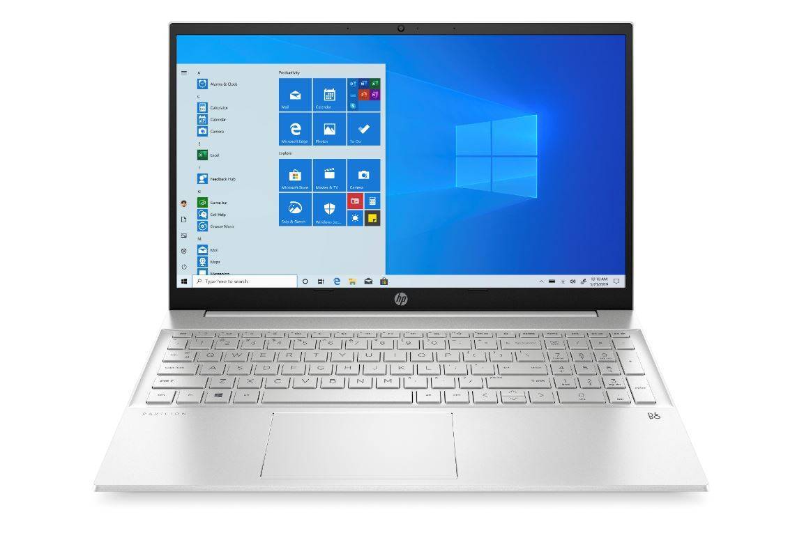 Ноутбук HP Pavilion 15-eh1051ur 15.6" FHD, AMD R5-5500U, 16Gb, 512Gb SSD, no ODD, Win10, серебристый