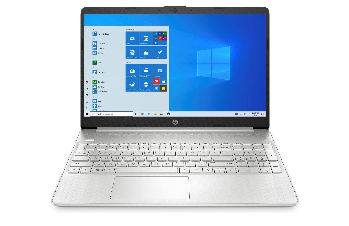 Ноутбук HP15 15s-fq1095ur 15.6" FHD, Intel Core i7-1065G7, 8Gb, 512Gb SSD, no ODD, Win10, серебристый