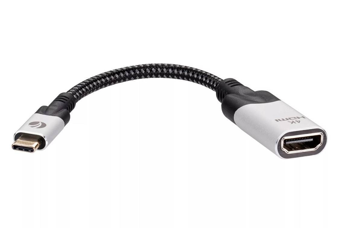 Aдаптер USB 3.1 Type-Cm --> HDMI A(f) 4K@60Hz, 0.15m ,Alum ,VCOM <CU423MV-4K>