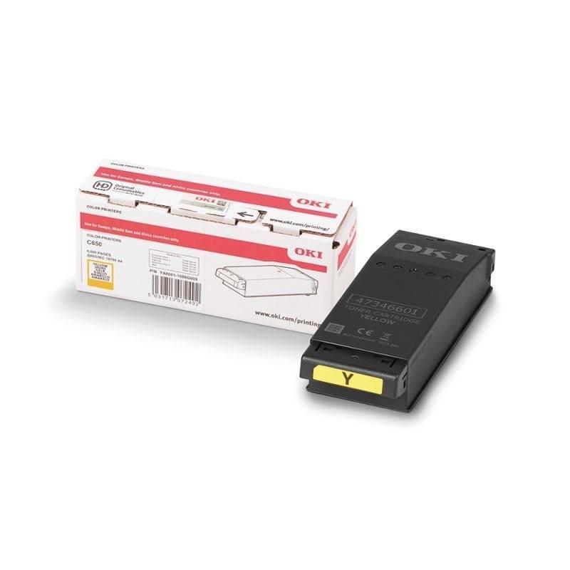 Картридж лазерный Oki C650 6K (yellow)