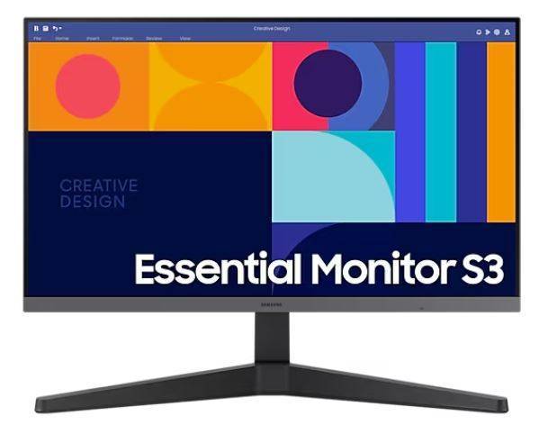 МОНИТОР 23.8" Samsung S24C330GAI Black (IPS, 1920x1080, 100Hz, 4 ms, 178°/178°, 250 cd/m, 1000:1, +НDMI, +DisplayPort)