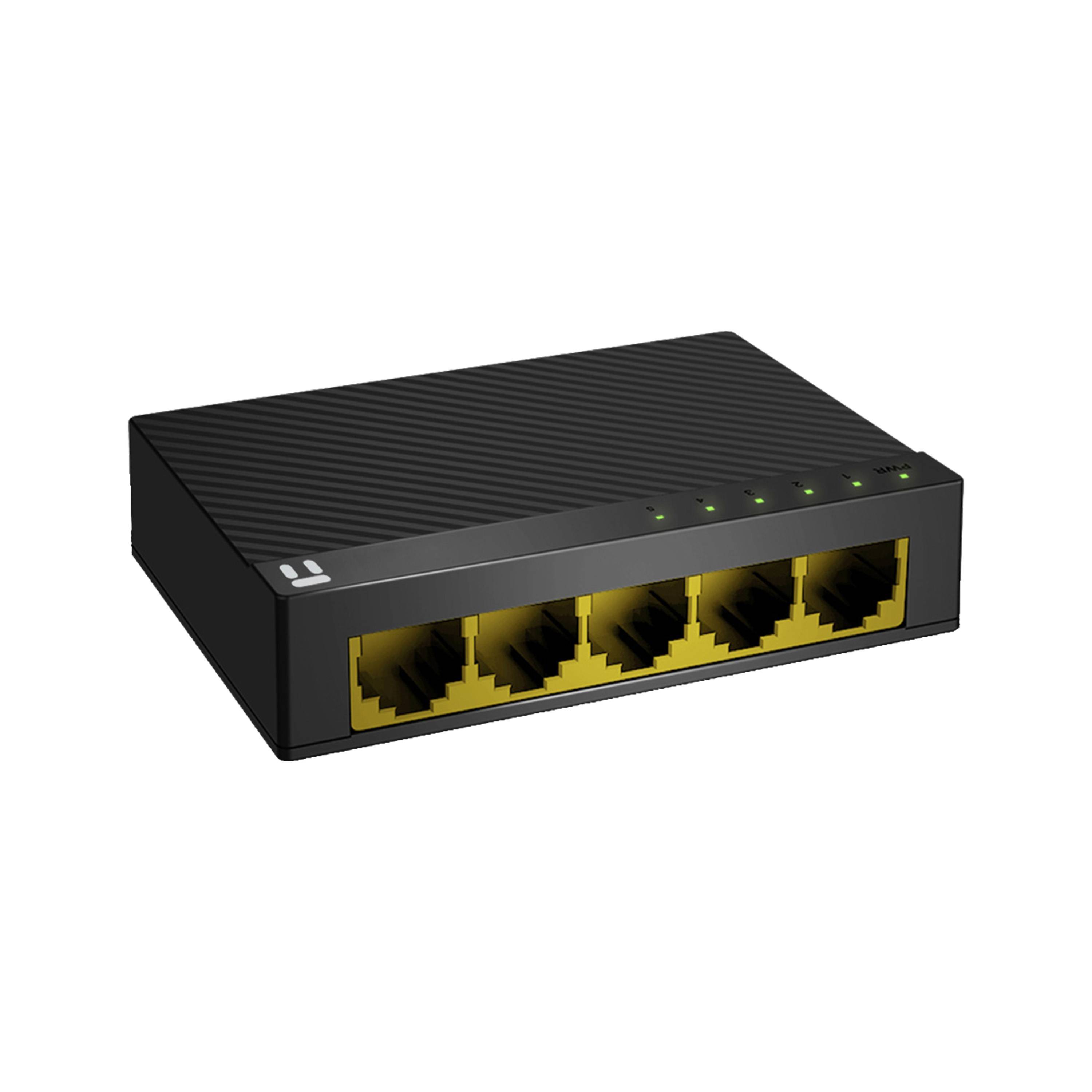 Коммутатор Неуправляемый NETIS - ST3105GC, Layer 1, 5-1GbE, настольный, серый, ST3105GC