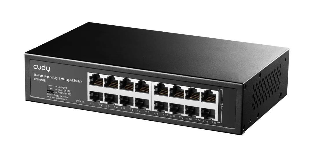 Cudy GS1016 Коммутатор неуправляемый в металлическом корпусе (L2), 16x1Гбит/с