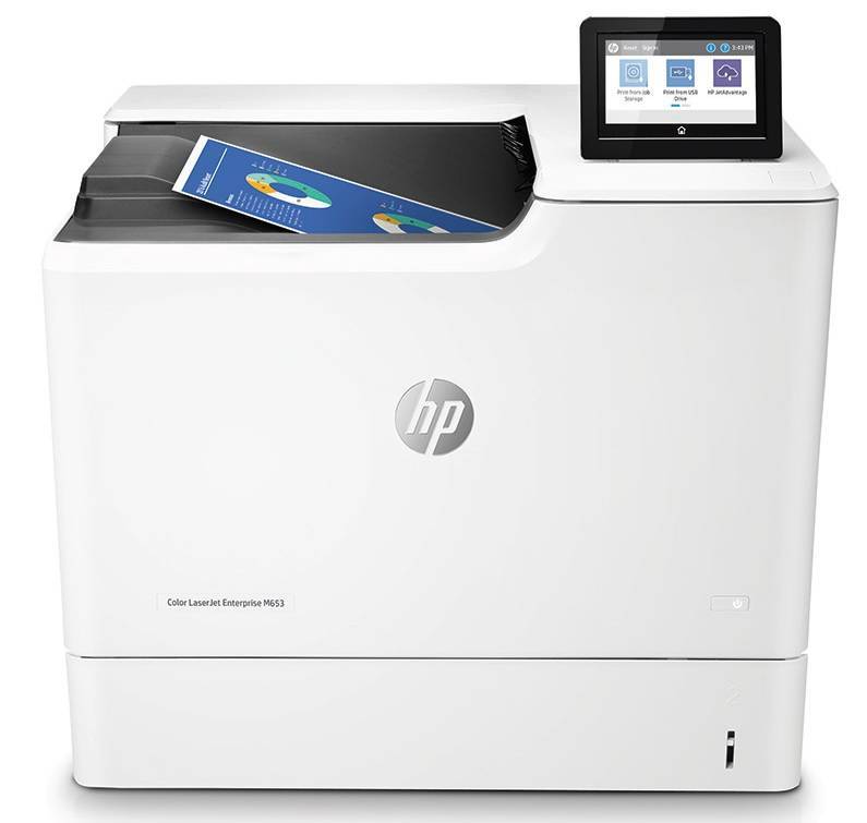 HP Color LaserJet M653dn (A4, IR3600, 56color/56mono ppm, 1Gb, 2лотка(100+550л), Сенсорный дисплей 10.9см, Двухсторонняя печать, печать с USB, USBx3/GLAN)(Замена CZ256A) ( J8A04A )