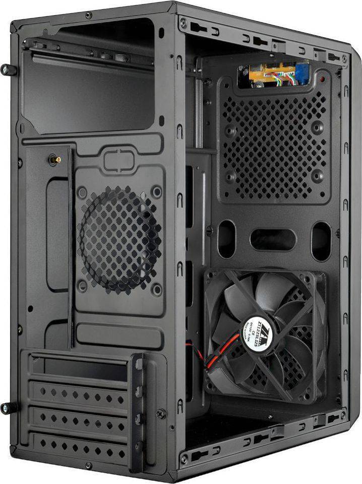 Корпус Aerocool Cs-105 Red (2xUSB, 2xAudio, 0.5 мм, 120 мм FAN <красная подсветка>, mATX, без БП)(4718009152557)