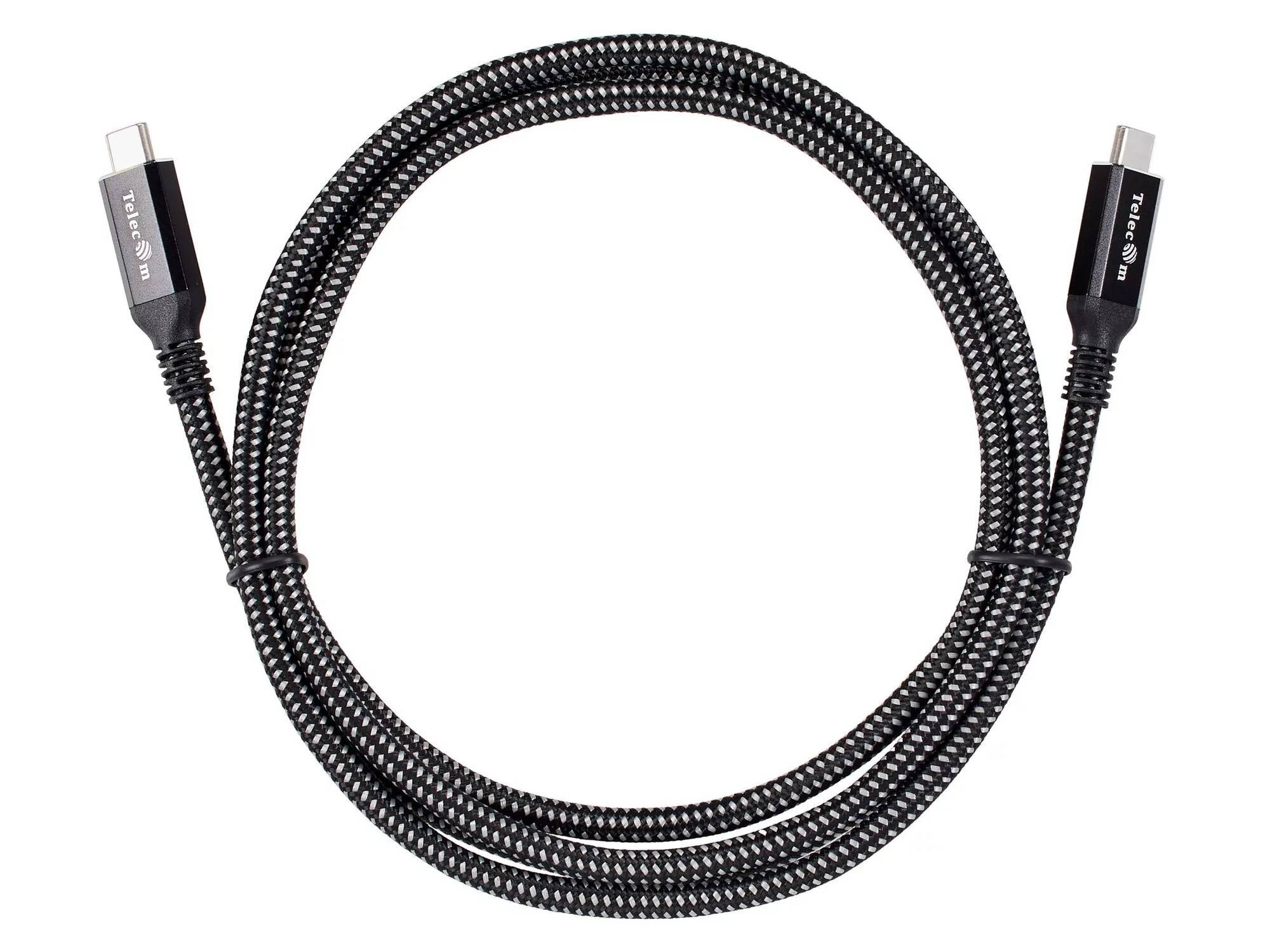 Кабель USB4 TypeCM/CM 8K@30Hz, 40GBps, PD 240W, медь Telecom 2м <TUS840-2M>