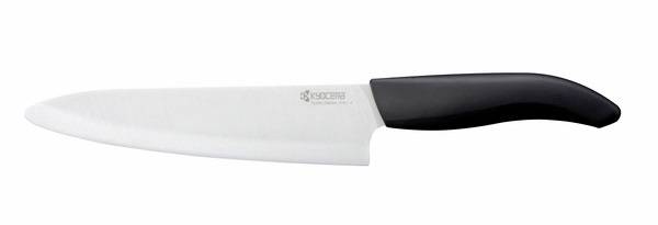 Нож керамический белый с черной ручкой (18 см), Ceramic knife FK-180WH blade white, 18cm