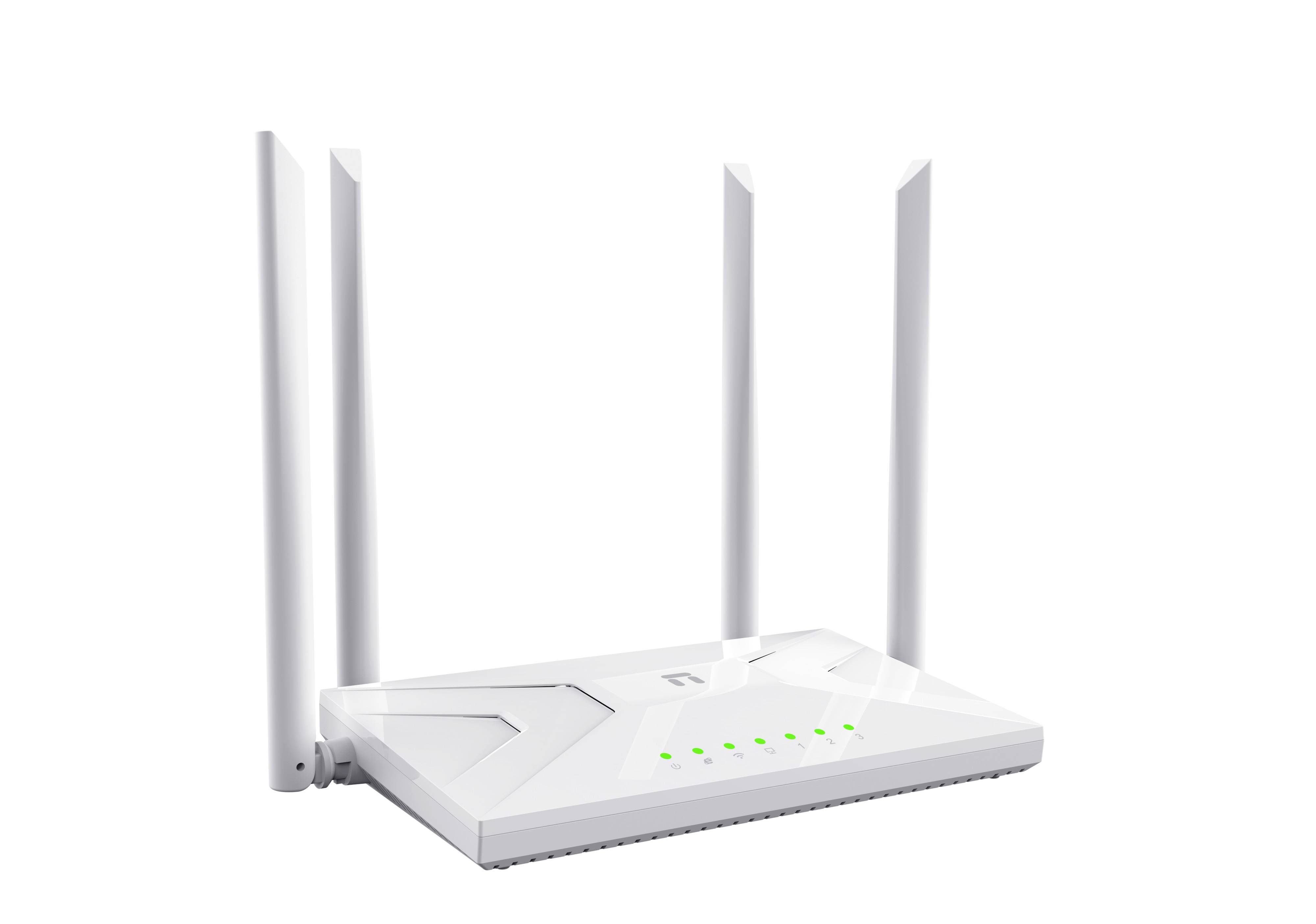 Netis NC21 Двухдиапазонный роутер АС1200, 2,4-5ГГц / 300-867 Мбит/с, LAN 3x100 Мбит/с, WAN 1x100 Мбит/с, 4x5dBi антенны