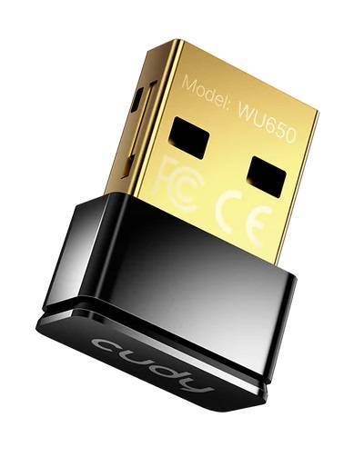 Cudy WU650 2.0 Компактный USB-адаптер Wi-Fi AC650, 2,4/5 ГГц, до 633 Мбит/с, сверхкомпактный корпус, USB 2.0