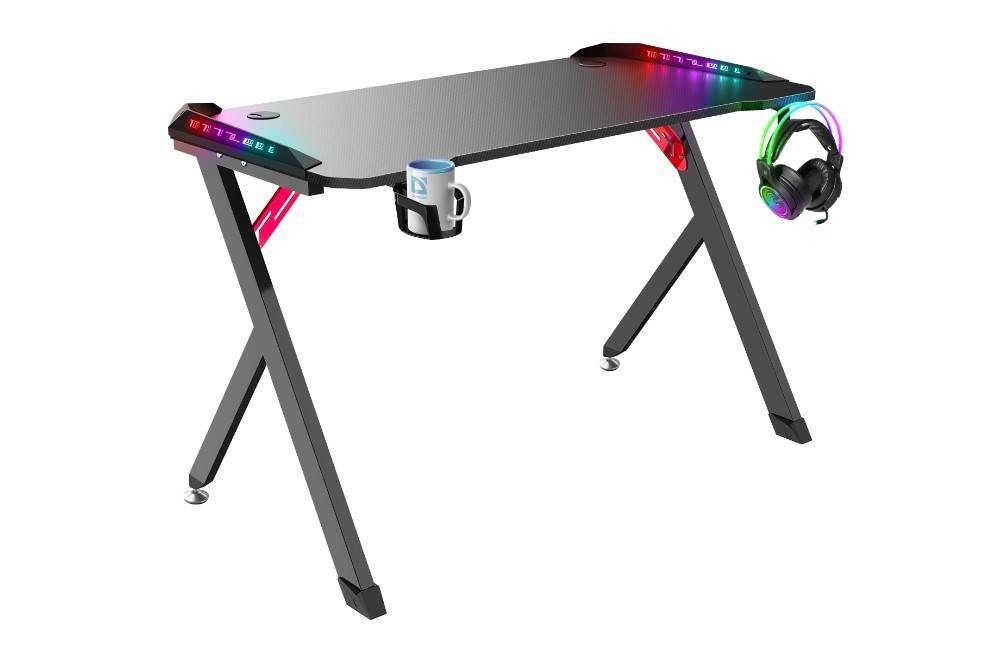 Defender Игровой стол Platinum RGB,подвес кружки+гарн.,черн.