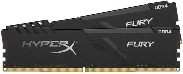 Модуль памяти Kingston 16GB 3733МГц DDR4 CL19 DIMM (Kit of 2) HyperX FURY Black
