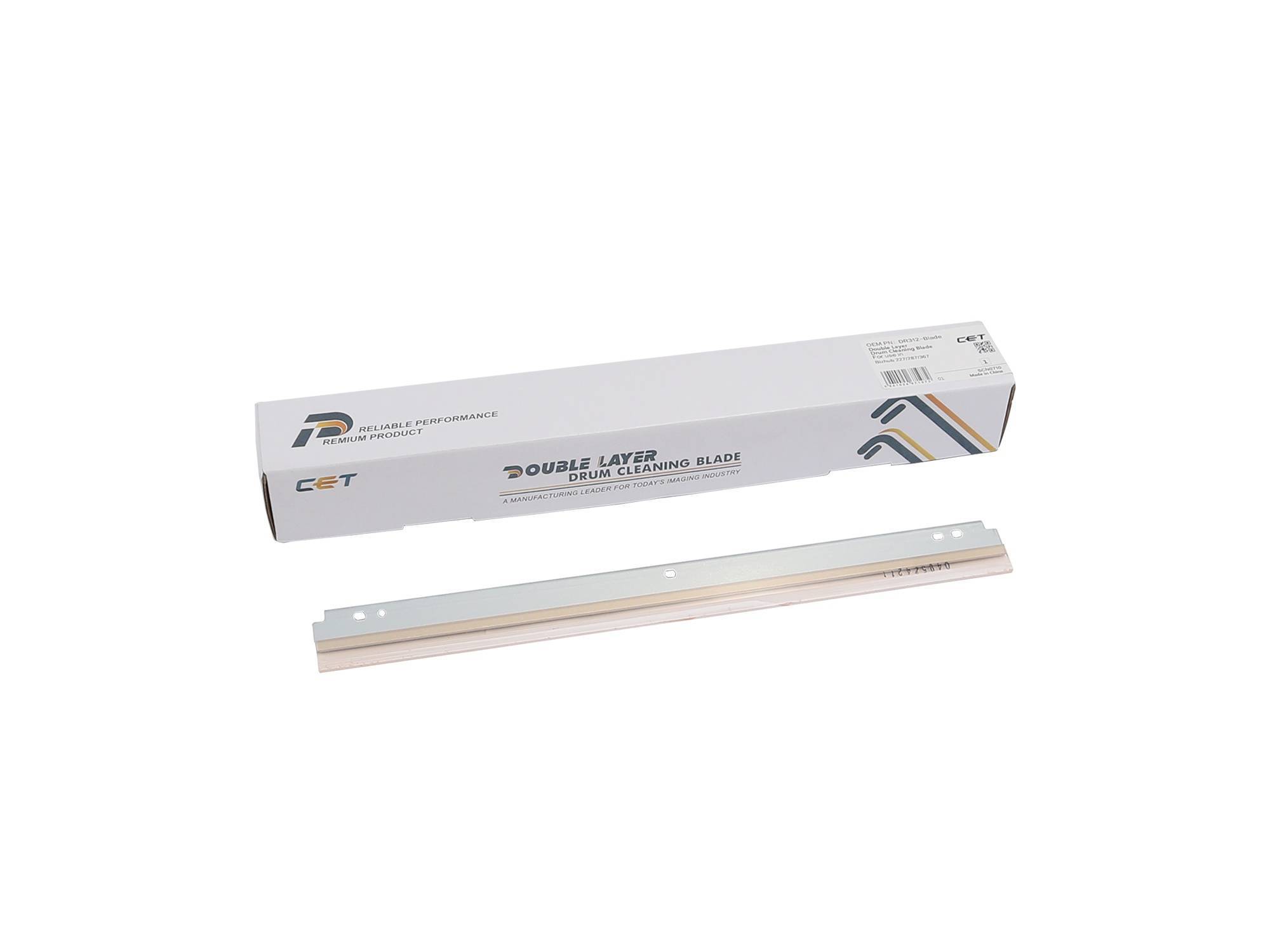Ракель (Wiper Blade) Konica-Minolta bizhub 227/287/367 (двухслойный) 200000 стр. (DR312-Blade) CET