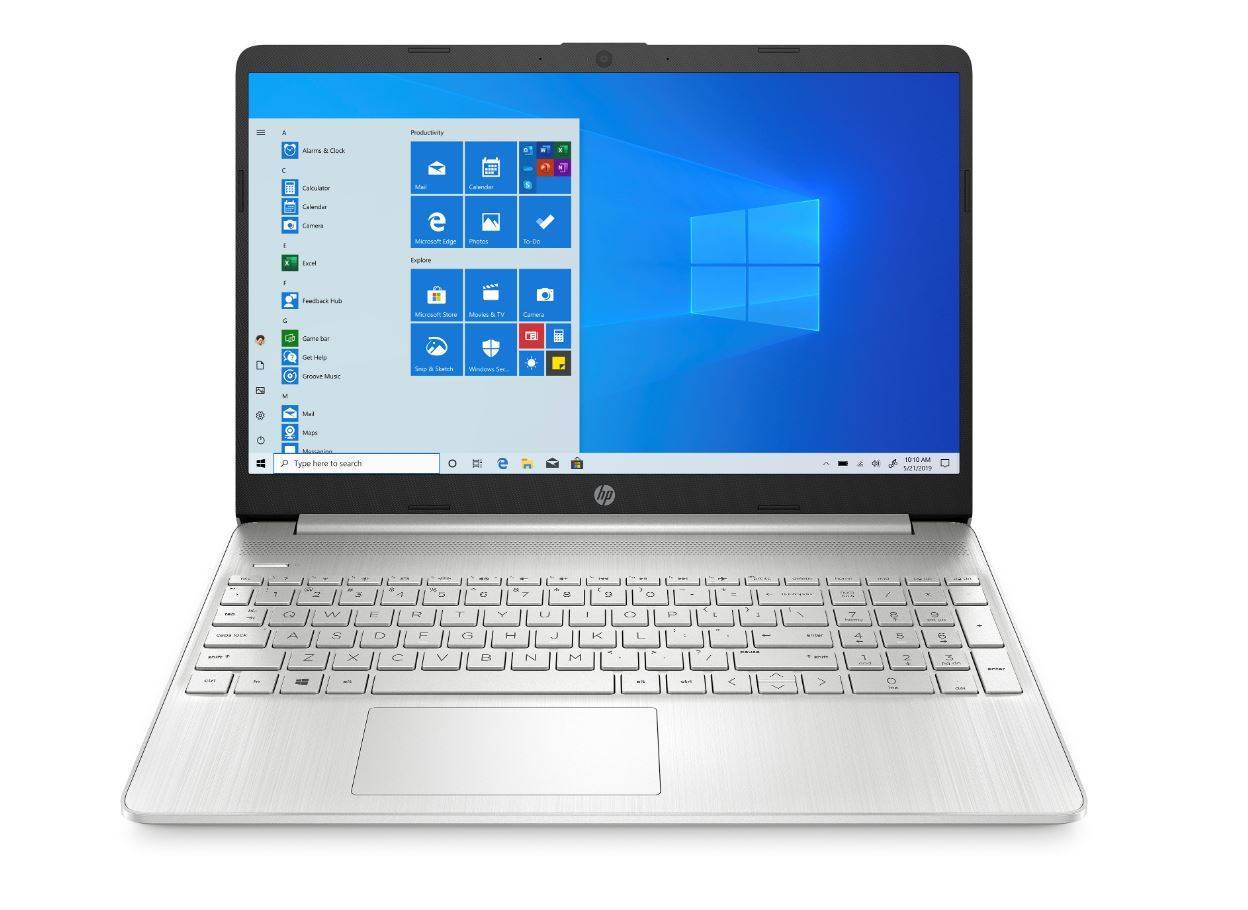 Ноутбук HP15 15s-eq0022ur 15.6" FHD, AMD Ryzen 5-3500U, 8Gb, 512Gb SSD, no ODD,  Win10, серебристый