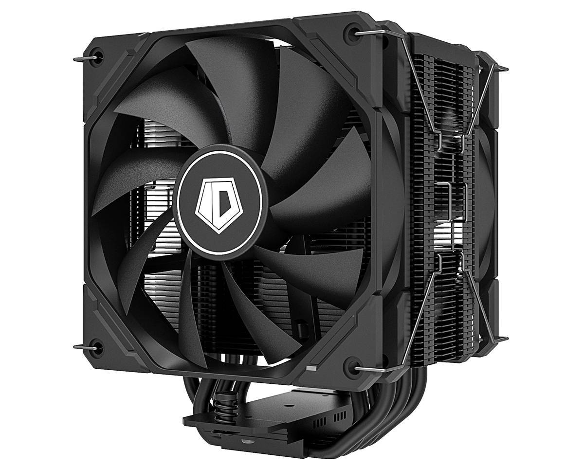 Вентилятор ID-COOLING SE-225-XT BLACK V2 LGA20XX/1700/1200/115X/AM5/AM4 (10шт/кор, TDP 220W, PWM, 5 тепл.трубок прямого контакта, DUAL FAN 120mm, черный) RET