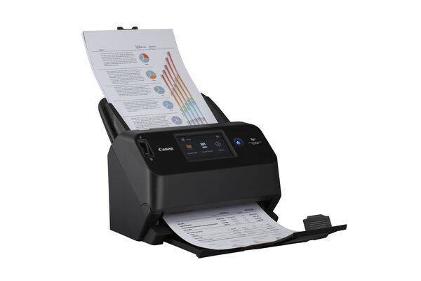 Сканер Canon imageFORMULA DR-S150 (Цвет., двустор., A4, 45 стр./мин, ADF 60, Ethernet, USB 3.2, WI-FI, 3 года гарантии) (4044C003)