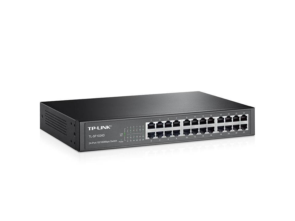 Коммутатор TP-LINK TL-SF1024D, 24×100M, 1U