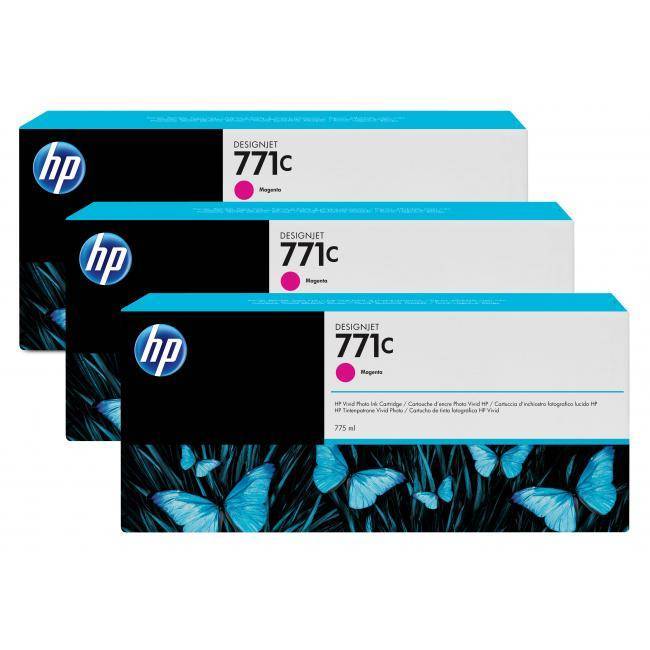 Картридж HP 771С струйный пурпурный упаковка 3 шт (3*775 мл)